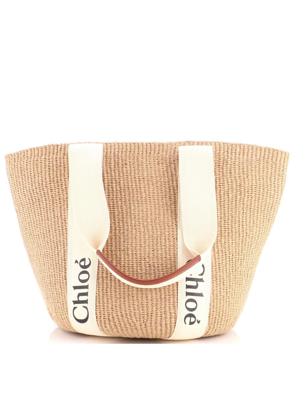 Chloe X Mifuko Woody Tote Raffia Large #349075C12B